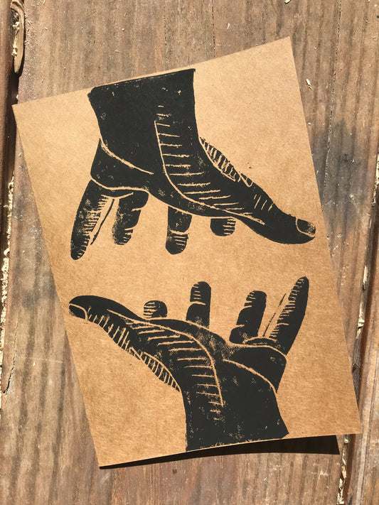 Reaching Hands Card