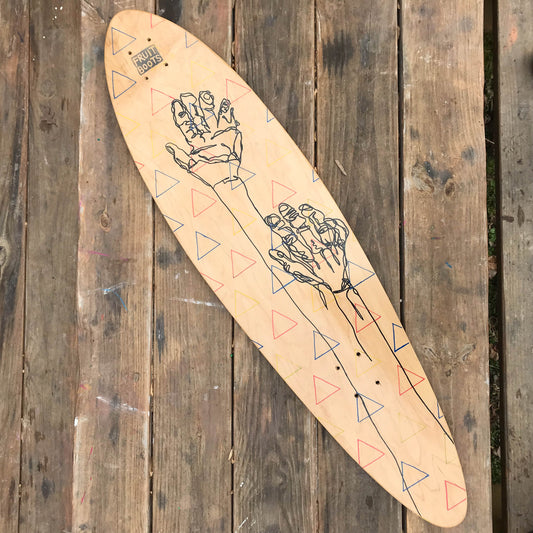 "High Five" Pintail Skateboard Deck